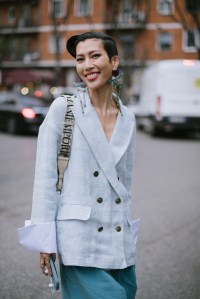 Street style at Milan Fashion Week Fall 2023
