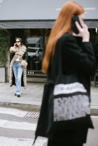 Street style at Milan Fashion Week Fall 2023