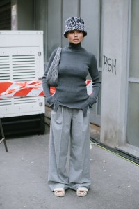 Street style at Milan Fashion Week Fall 2023