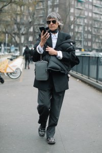 Street style at Milan Fashion Week Fall 2023