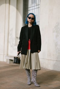 Street style at Milan Fashion Week Fall 2023