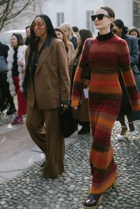 Street style at Milan Fashion Week Fall 2023