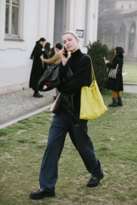 Street style at Milan Fashion Week Fall 2023