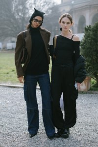 Street style at Milan Fashion Week Fall 2023