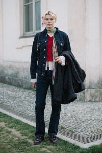 Street style at Milan Fashion Week Fall 2023