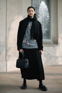 Street style at Milan Fashion Week Fall 2023