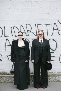 Street style at Milan Fashion Week Fall 2023