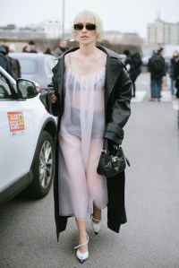 Street style at Milan Fashion Week Fall 2023