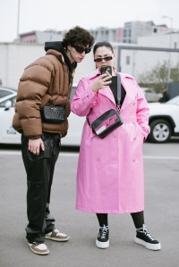 Street style at Milan Fashion Week Fall 2023