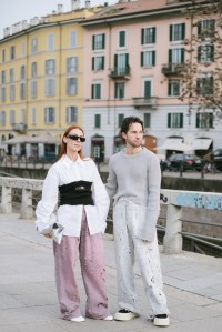 Street style at Milan Fashion Week Fall 2023