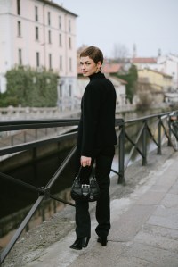 Street style at Milan Fashion Week Fall 2023