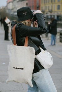 Street style at Milan Fashion Week Fall 2023
