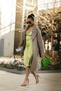 Street style at New York Fashion Week RTW Fall 2023