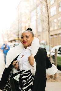 Street style at New York Fashion Week RTW Fall 2023