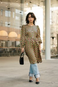 Street style at New York Fashion Week RTW Fall 2023
