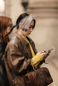 Sophie Sahara/WWDStreet style at New York Fashion Week RTW Fall 2023