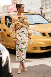 Street style at New York Fashion Week RTW Fall 2023