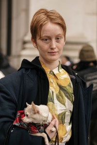 Sophie Sahara/WWDStreet style at New York Fashion Week RTW Fall 2023