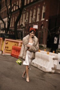 Sophie Sahara/WWDStreet style at New York Fashion Week RTW Fall 2023