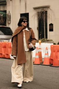Sophie Sahara/WWDStreet style at New York Fashion Week RTW Fall 2023