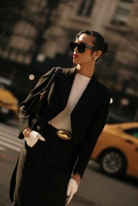 Street style at New York Fashion Week RTW Fall 2023