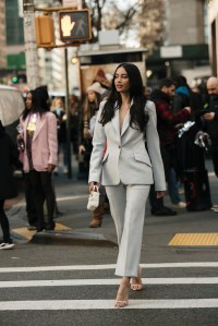Street style at New York Fashion Week RTW Fall 2023