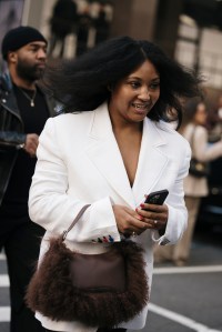 Street style at New York Fashion Week RTW Fall 2023