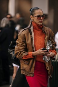 Street style at New York Fashion Week RTW Fall 2023