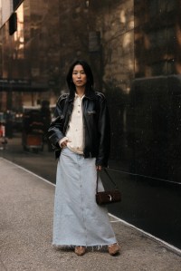 Street style at New York Fashion Week RTW Fall 2023