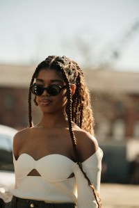 Street style at New York Fashion Week RTW Fall 2023