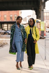 Street style at New York Fashion Week RTW Fall 2023