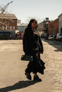 Street style at New York Fashion Week RTW Fall 2023