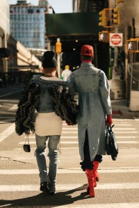 Street style at New York Fashion Week RTW Fall 2023