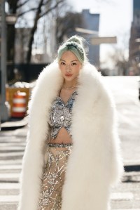 Street style at New York Fashion Week RTW Fall 2023