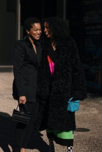 Street style at New York Fashion Week RTW Fall 2023