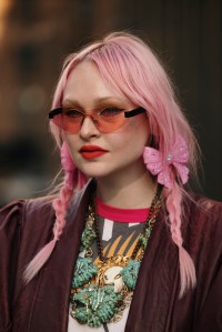 Street style at New York Fashion Week RTW Fall 2023