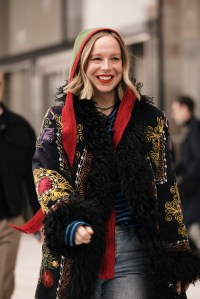 Sophie Sahara/WWDStreet style at New York Fashion Week RTW Fall 2023