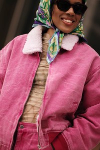 Sophie Sahara/WWDStreet style at New York Fashion Week RTW Fall 2023