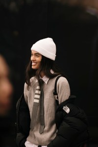 Sophie Sahara/WWDStreet style at New York Fashion Week RTW Fall 2023