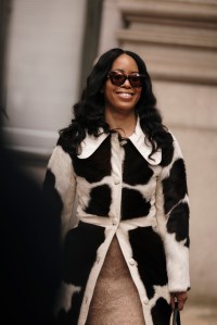 Sophie Sahara/WWDStreet style at New York Fashion Week RTW Fall 2023