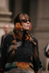 Sophie Sahara/WWDStreet style at New York Fashion Week RTW Fall 2023