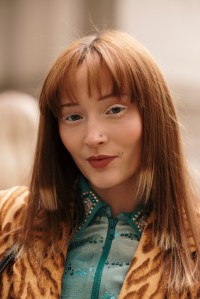 Sophie Sahara/WWDStreet style at New York Fashion Week RTW Fall 2023