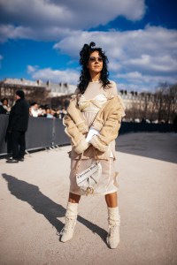 Street style at Paris Fashion Week Fall 2023