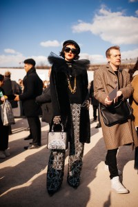 Street style at Paris Fashion Week Fall 2023