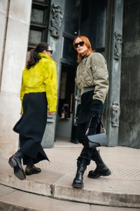Street style at Paris Fashion Week Fall 2023
