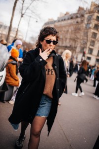 Street style at Paris Fashion Week Fall 2023