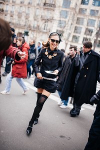 Street style at Paris Fashion Week Fall 2023