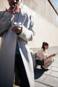 Street style at Paris Fashion Week Fall 2023
