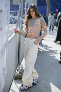 Street style at Paris Fashion Week Fall 2023