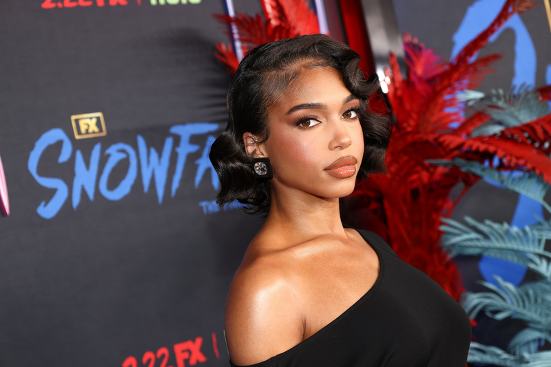 Lori Harvey at the "Snowfall" final season premiere on Feb. 15 in Los Angeles.